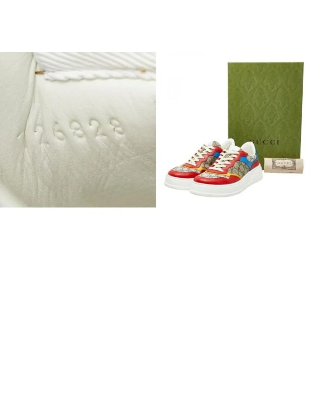 Gucci GG Supreme Low Cut Sneakers 7.5 Multicolor - Picture 10 of 10